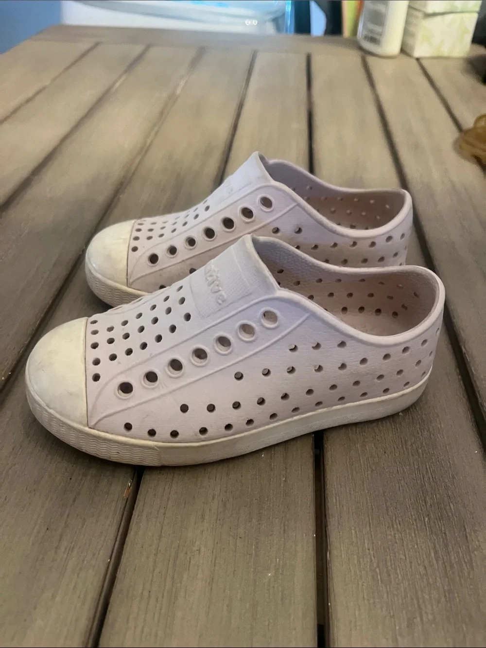 Native Kids Slip-On Water Shoes in Pale Pink
